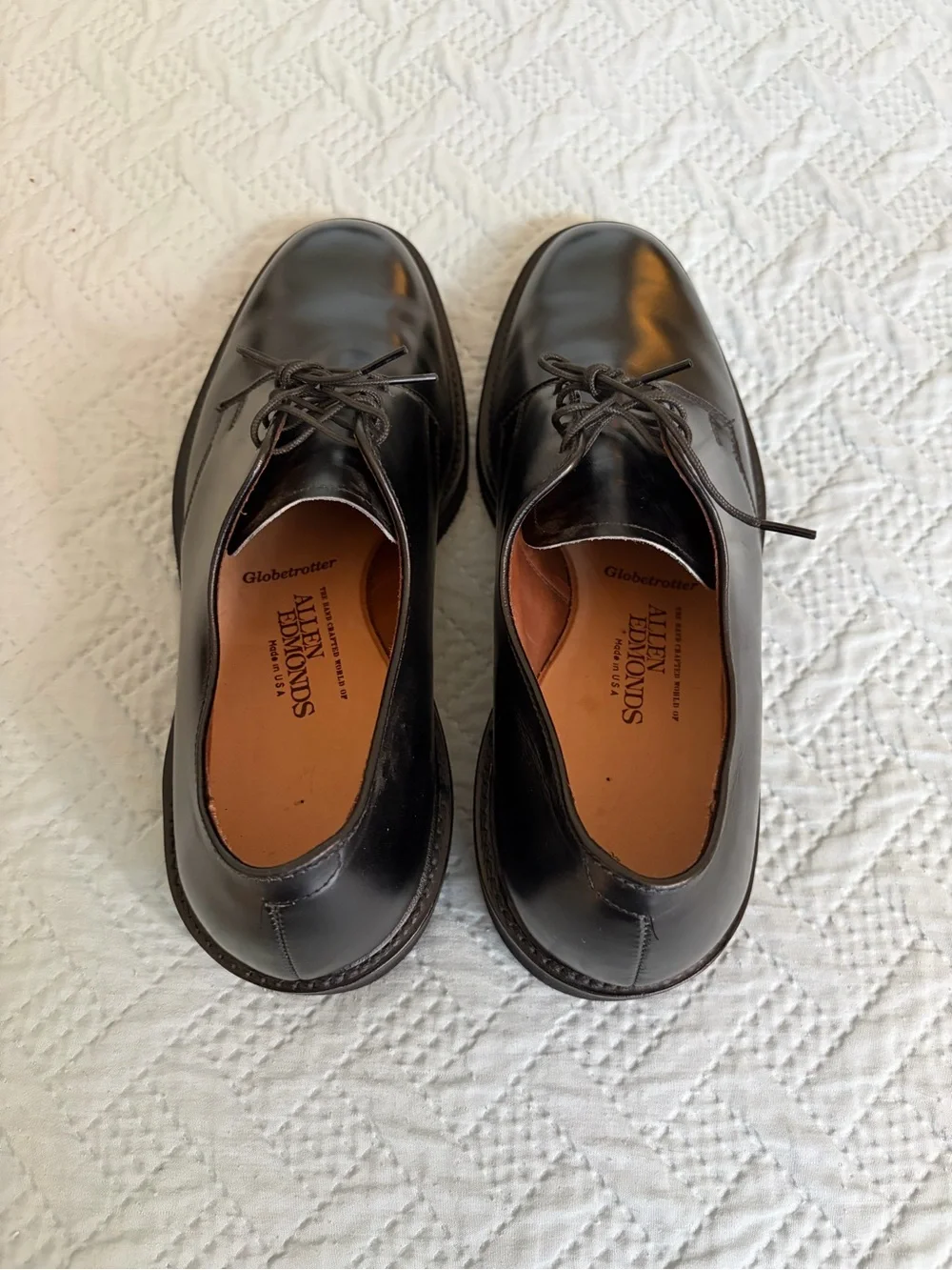Allen Edmonds Black Leather Derby Shoes